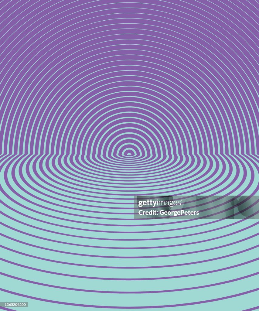 Concentric circles abstract background