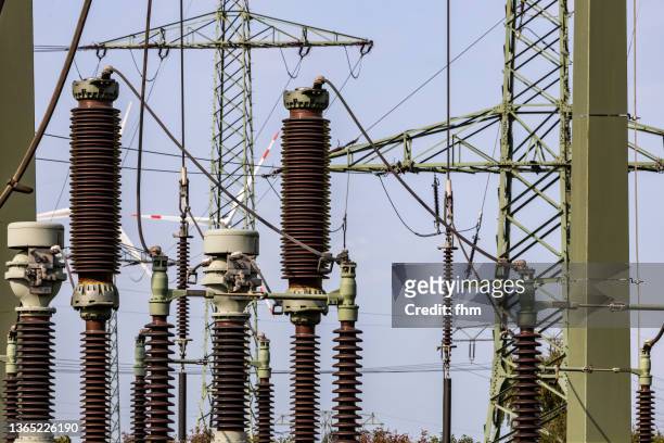 electric transformer station - 電源供應器 個照片及圖片檔
