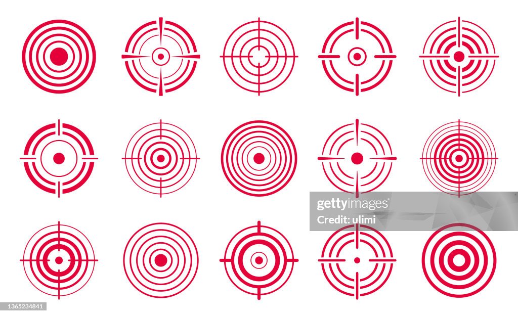 Rote Zielsymbole