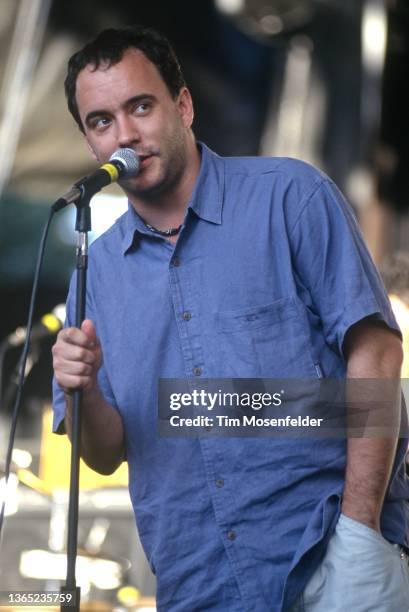 Dave Matthews introduces Jimmy Cliff at Shoreline Amphitheatre on July 10, 1999 in Mountain View, California.