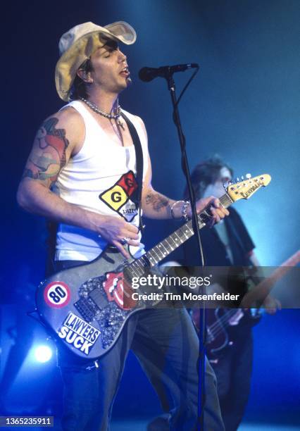 John Rzeznik of Goo Goo Dolls performs at Shoreline Amphitheatre on July 21, 1999 in Mountain View, California.