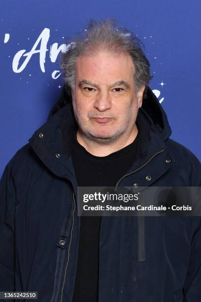 Raphael Mezrahi attends the "L'Amour C'Est Mieux Que La Vie" premiere at Cinema UGC Normandie on January 17, 2022 in Paris, France.