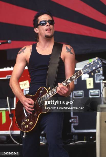 Mark McGrath of Sugar Ray performs during Live 105's BFD at Shoreline Amphitheatre on June 18, 1999 in Mountain View, California.