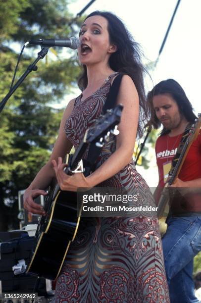 Tekla performs during the Lilith Fair at Shoreline Amphitheatre on July 14, 1999 in Mountain View, California.
