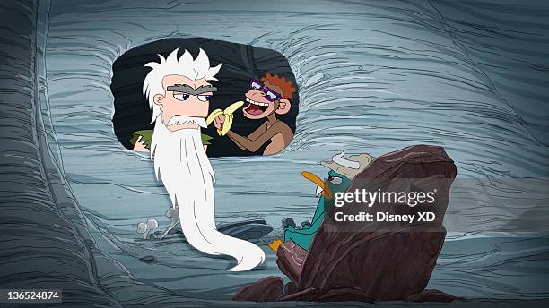 Tri-Stone Area" - It's the Stone Age and Phineas and Ferb are cavemen who decide to invent something new, fun and useful...the wheel! Meanwhile, Dr....