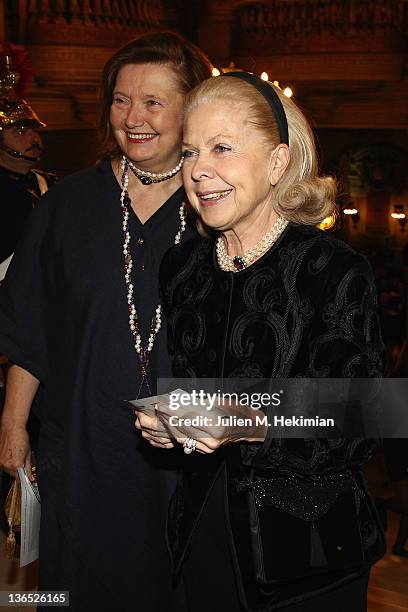 Gersende of Sabran Ponteves, The Duchess of Orleans attends 'Napoli' Premiere by Danish Royal Ballet at Opera Garnier on January 6, 2012 in Paris,...