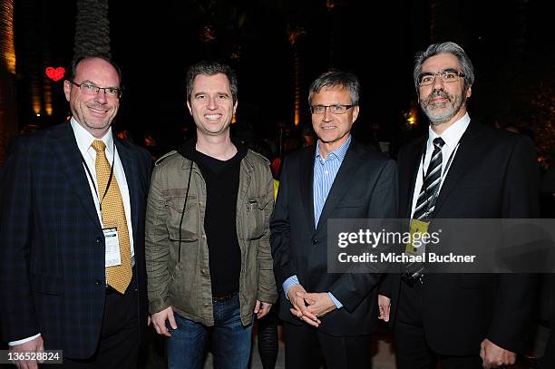 Swiss Consul General Bruno Ryf, Los Angeles Consul General of France David Martinon, Geert Criel Consul General of Foreign Affairs for Belgium and...