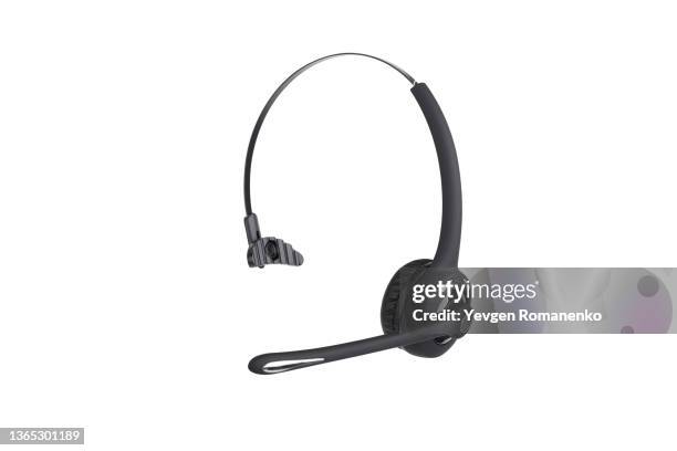 wireless headphones headset isolated on white background - headset stock pictures, royalty-free photos & images