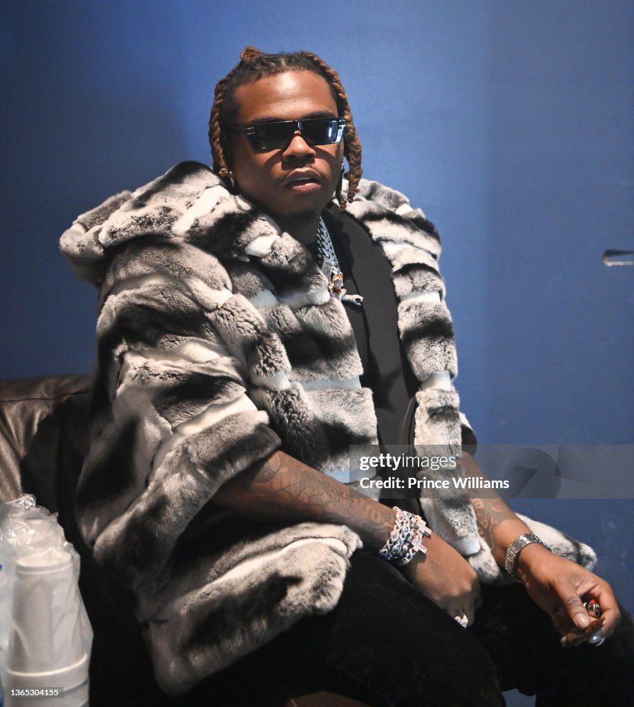 Gunna Rapper Fit Rapper Gunna backstage during Gunna Presents New Album
