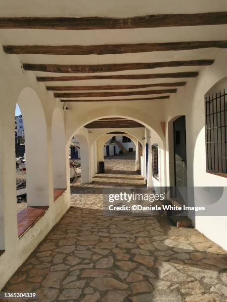 calella de palafruguel, costa brava, girona, catalonia, spain - calella de palafrugell fotografías e imágenes de stock