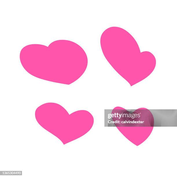 Basic Cartoon Heart Heart Shapes Cartoon Style High-Res Vector Graphic - Getty Images