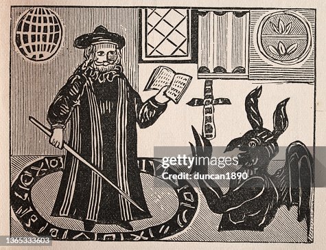 Faust, Doctor John Faustus, Summoning the devil, Evocation, Protected by magic ward Faust, Doctor John Faustus, Summoning the devil, Evocation, Protected by magic ward