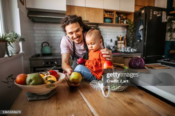 eating healthy. - cutting green apple stock pictures, royalty-free photos & images