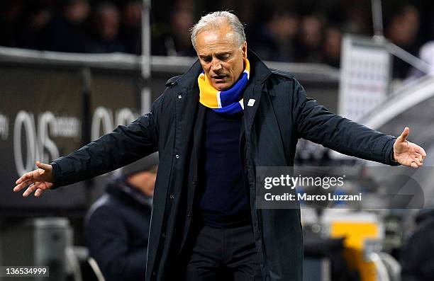 Parma FC manager Franco Colomba shows his frustration during the Serie A match between FC Internazionale Milano and Parma FC at Stadio Giuseppe...