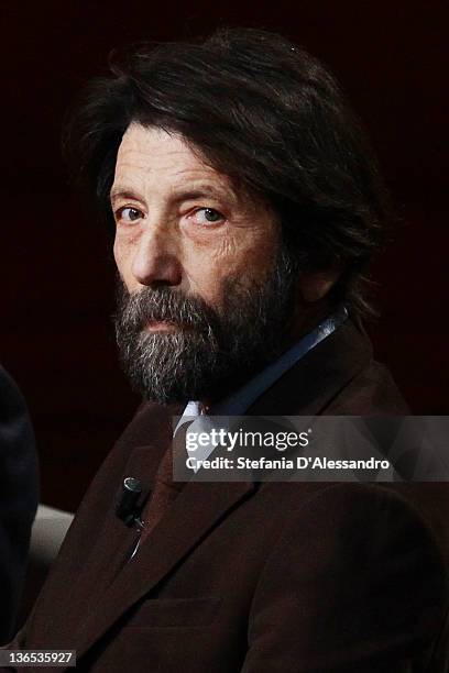 Massimo Cacciari attends "Che Tempo Che Fa" Italian Tv Show on January 7, 2012 in Milan, Italy.