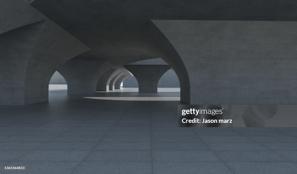 Futuristic empty space background