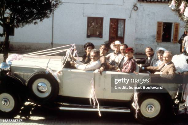 Irene Papas, Omar Sharif, Michelle Phillips, Beatrice Straight, Maurice Ronet, Romy Schneider, Ben Gazarra, Audrey Hepburn and James Mason on the set...