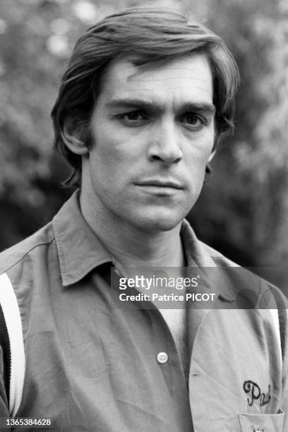 Acteur italien lors du tournage du film 'L'important c'est d'aimer' le 6 juin 1974