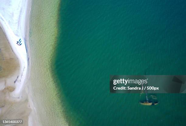 people on a beach drone photo,dauphin island,alabama,united states,usa - dauphin island fotografías e imágenes de stock