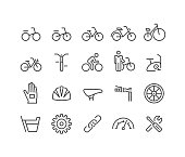 Bicycle Icons - Classic Line Series