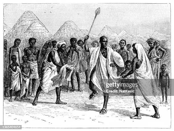 a somali guard - minority groups stock illustrations