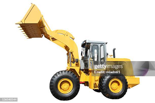 backhoe loader - grondverzetmachine stockfoto's en -beelden