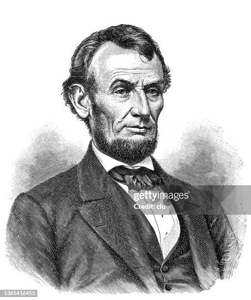 abraham lincoln, us president - abraham lincoln stock illustrations