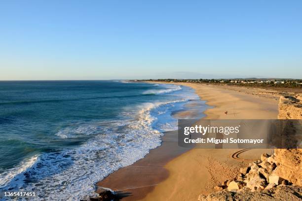 trafalgar cape beach - andalucia beach stock pictures, royalty-free photos & images