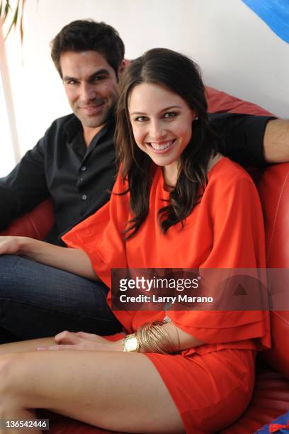 Jordi Vilasuso and Kaitlin Riley attend Alex's Lemonade Stand to battle childhood cancer on January 7, 2012 in Plantation, Florida.