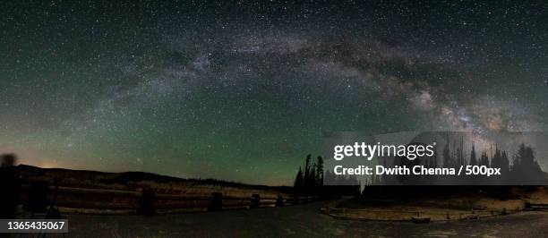 scenic view of star field against sky at night,cedar breaks national monument,united states,usa - monumento nacional de cedar breaks fotografías e imágenes de stock