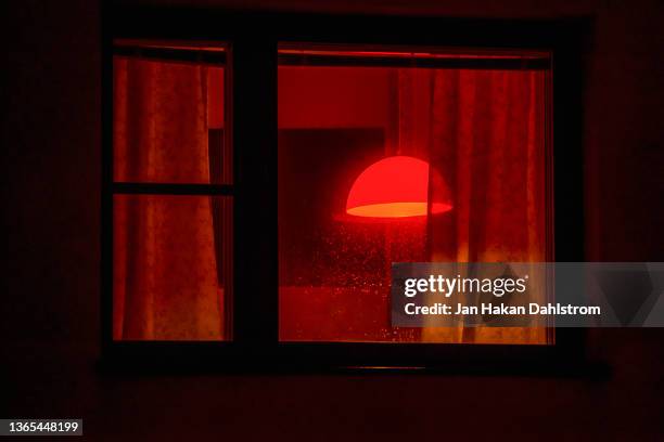 Red Inside Window Red Curtain Window Photos and Premium High Res Pictures - Getty Images
