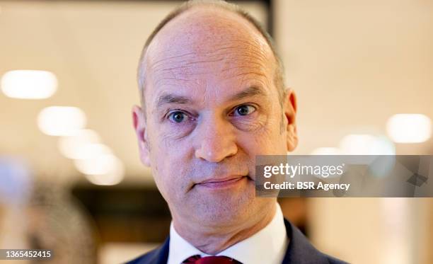 ChristenUnie leader Gert-Jan Segers is seen during the government statement after the appointment of the Dutch Rutte-IV Cabinet in the Tweede Kamer...