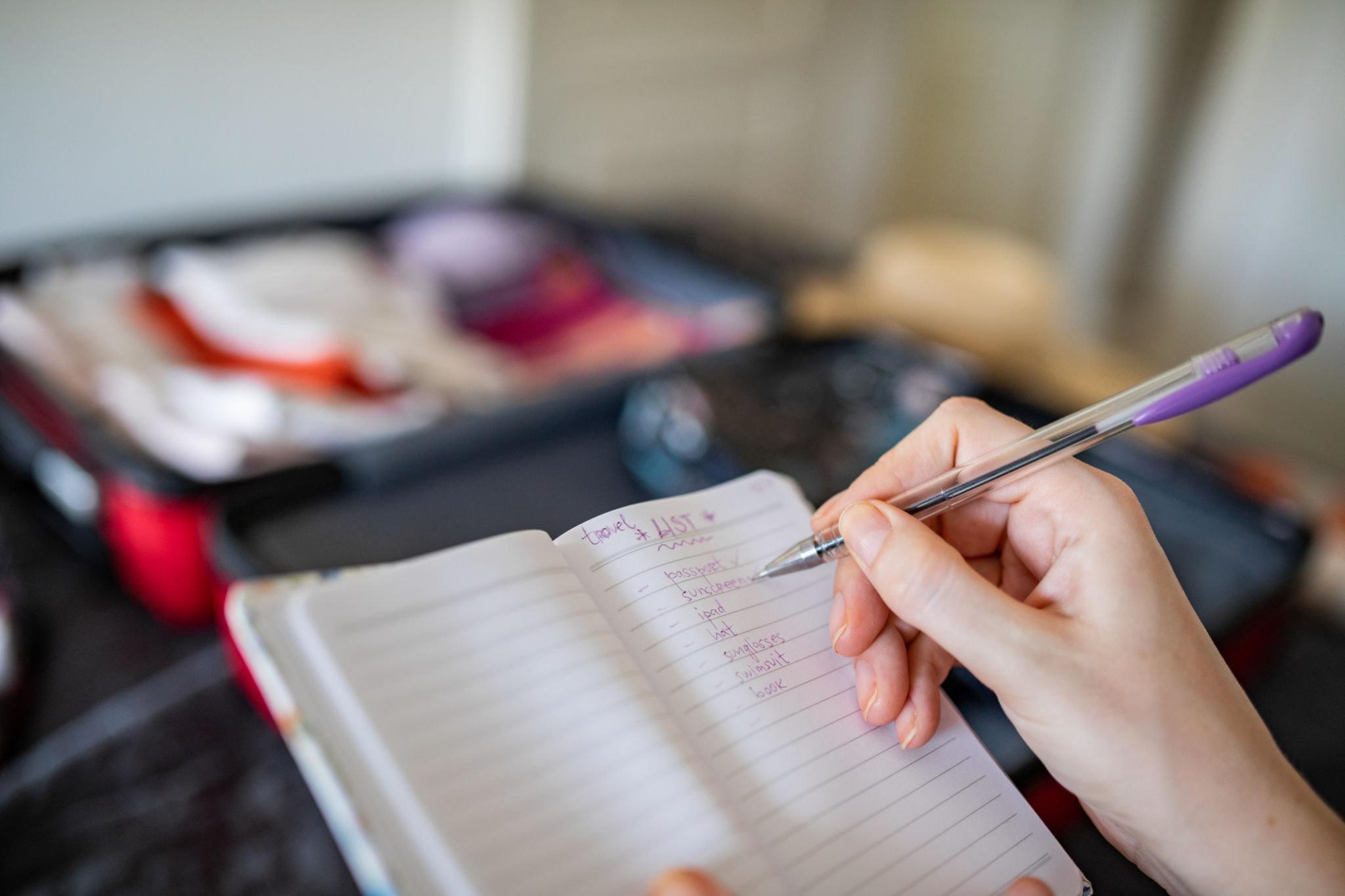 packing list vacation