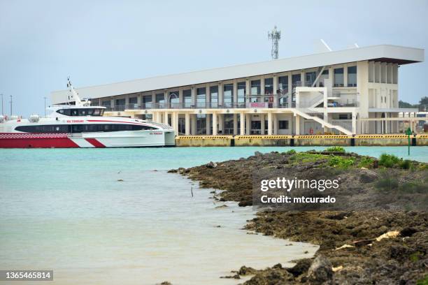 inter island ferry terminal, nuku'alofa, tongatapu island, tonga - nukualofa stockfoto's en -beelden
