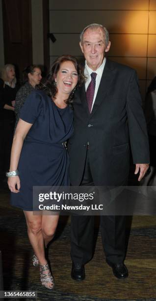 Gala co-chair Peggy Bonapace Gelfond and anthropologist Richard Leakey during the Stony Brook University's 2011 'Stars of Stony Brook' Gala to...