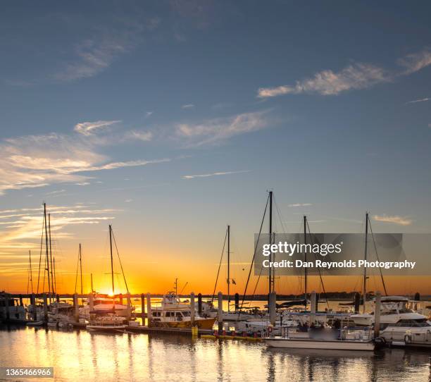 florida sunset, usa - florida marina stock pictures, royalty-free photos & images