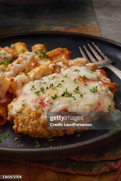 parmesano de pollo crujiente - parmesano fotografías e imágenes de stock