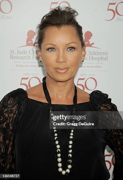 Actress Vanessa Williams arrives at the 50th Anniversay Benefit Gala of St. Jude Children's Research Hospital at The Beverly Hilton Hotel on January...