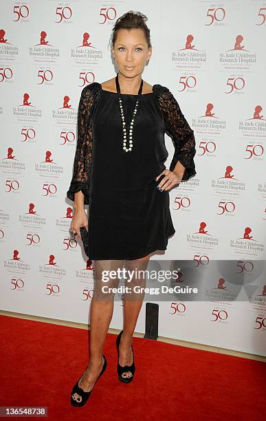 Actress Vanessa Williams arrives at the 50th Anniversay Benefit Gala of St. Jude Children's Research Hospital at The Beverly Hilton Hotel on January...