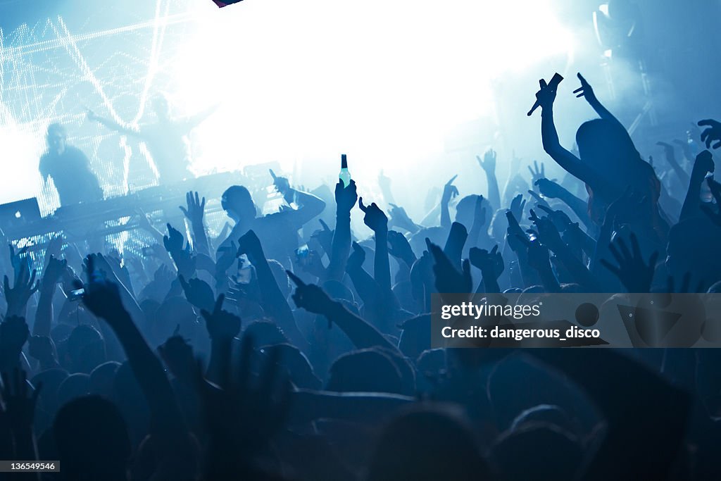 Nightclub crowd