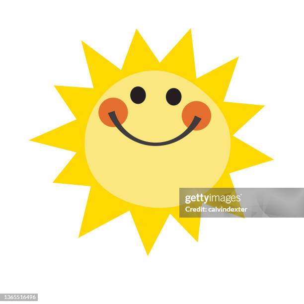 bildbanksillustrationer, clip art samt tecknat material och ikoner med sun cartoon drawing - kawaii