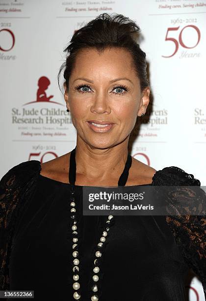 Actress Vanessa L. Williams attends the St. Jude Children's Research Hospital 50th anniversary gala at The Beverly Hilton hotel on January 7, 2012 in...