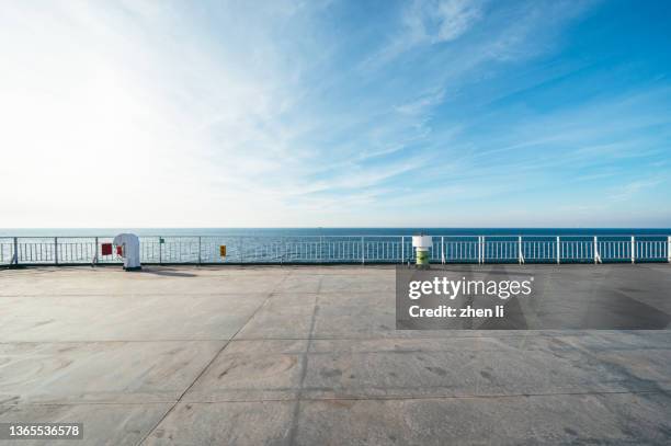 ship sailing in the sea - parking deck stock pictures, royalty-free photos & images