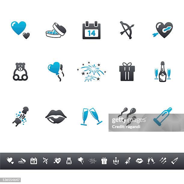 valentine's day | blue grey - condom balloon stock illustrations