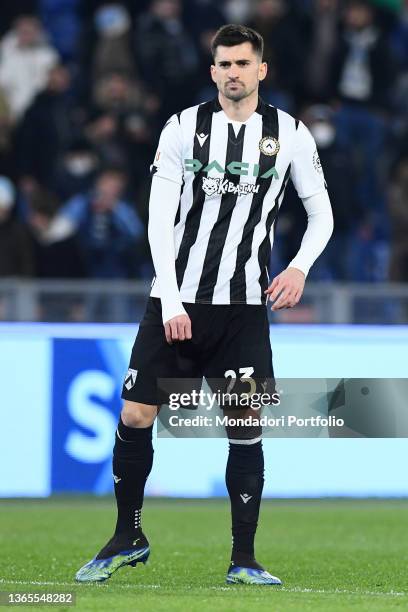 Udinese player Ignacio Pussetto during the Lazio-Udinese match at the Stadio Olimpico. Roma , January 18th, 2022