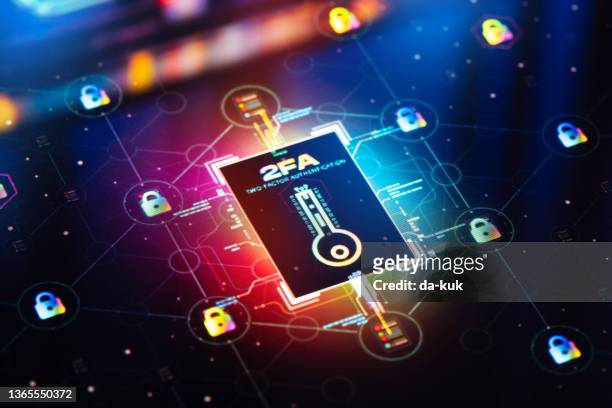 internet security concept. two-factor authentication background - verify identity stock pictures, royalty-free photos & images