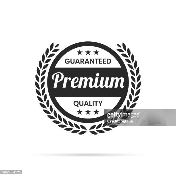 trendy black badge - premium, guaranteed quality - quality stock illustrations