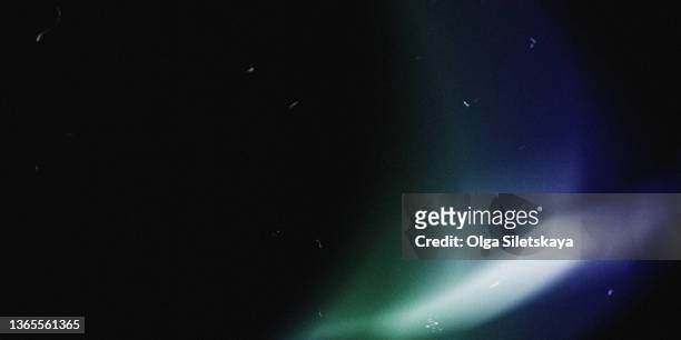 film glare, noise and scratches on a black background - lens flare black background stock pictures, royalty-free photos & images