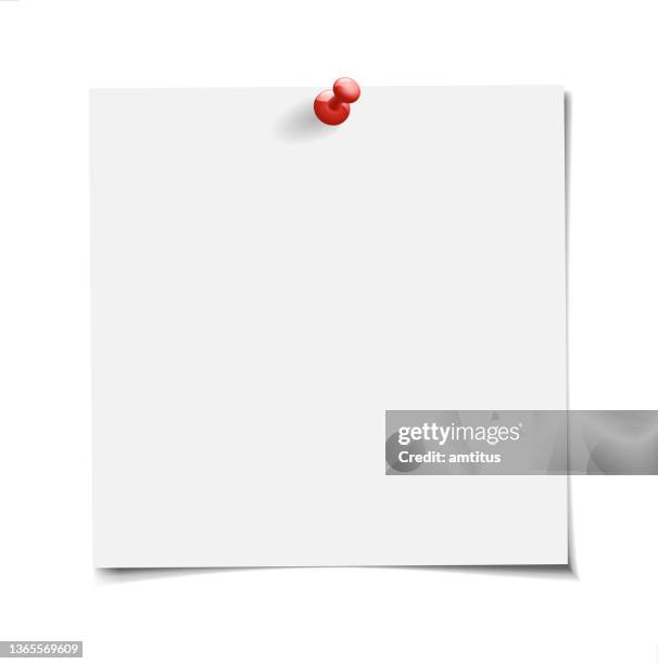 ilustrações de stock, clip art, desenhos animados e ícones de white note - papel adesivo