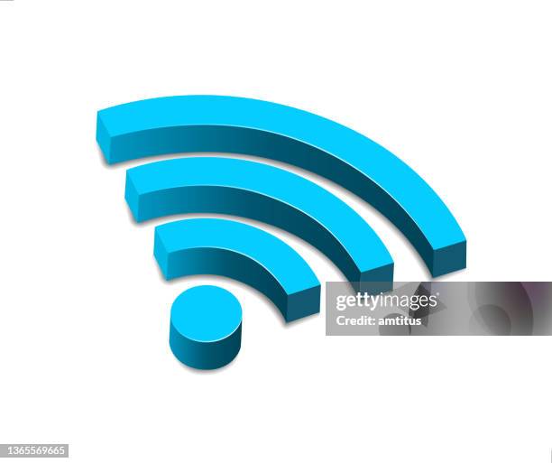 wifi 3d - wap stock-grafiken, -clipart, -cartoons und -symbole